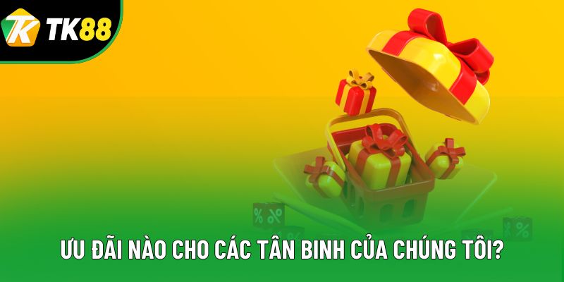 Ưu đãi nào cho các tân binh của chúng tôi? Ưu đãi nào cho các tân binh của chúng tôi?